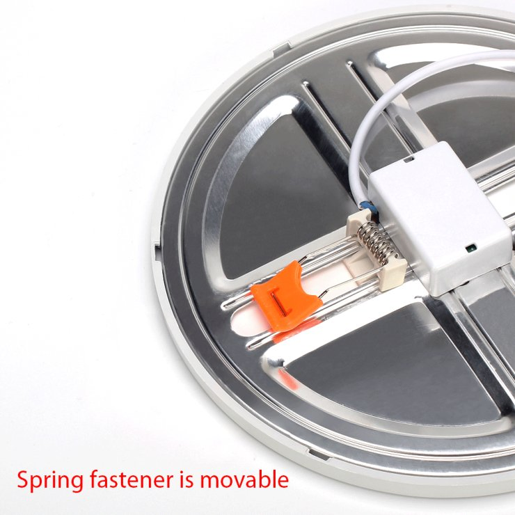 Free Sample Slim White Open Hole Adjustable Round Suspended Ceiling Recessed LED Panel Light 8W