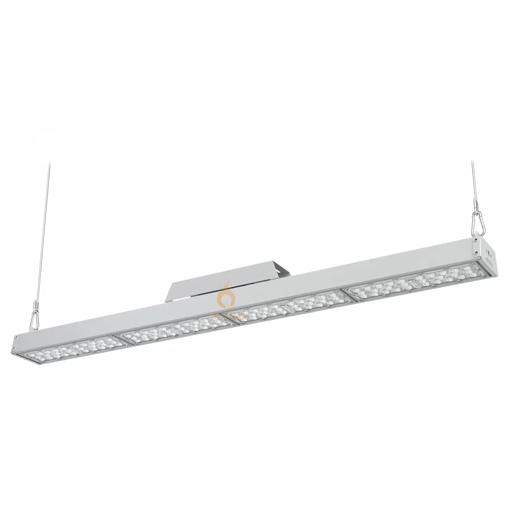 100W 200W 300W 400W Industral LED Linear High Bay Ceiling Tri-Proof Light for Warehouse Shopping Mall Hanging Lighting
