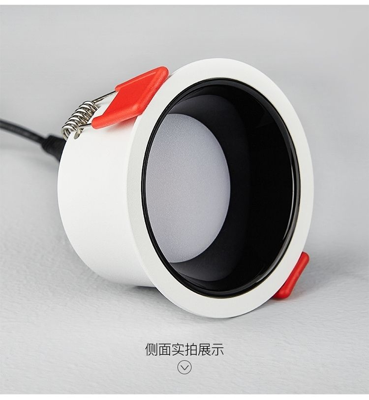 LED Down Light Deep Recessed Anti-Glare COB LED, Embedded Hill Washer Wall Light for Living Room, Ra>95, 10W Outcut: 90mm, Size: L100mm*H48mm