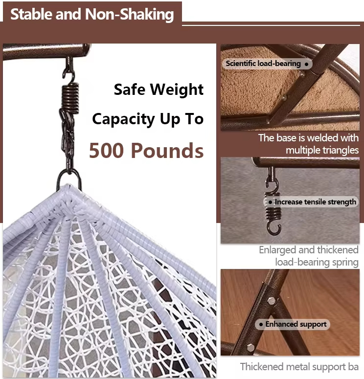 Outdoor Furniture Hammock Patio Swing Hanging Balcony Garden Rattan Egg Chair