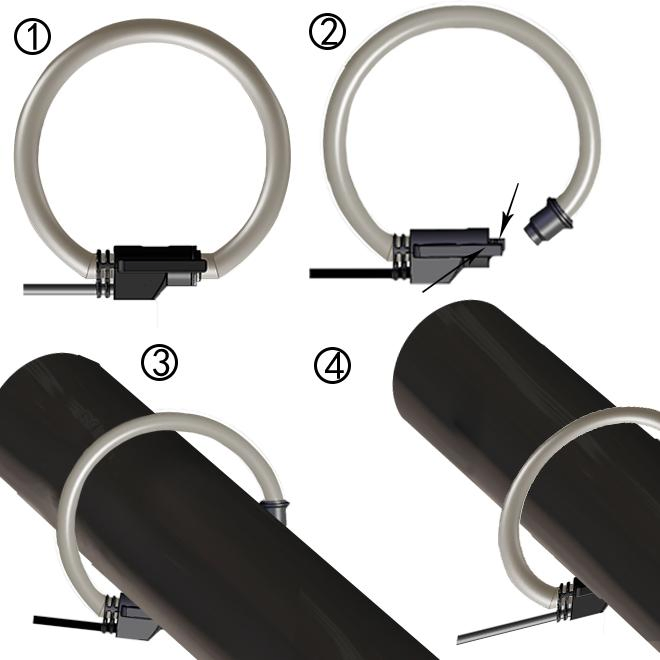 D-Src 36kv High Voltage Rogowski Coil Current Sensor