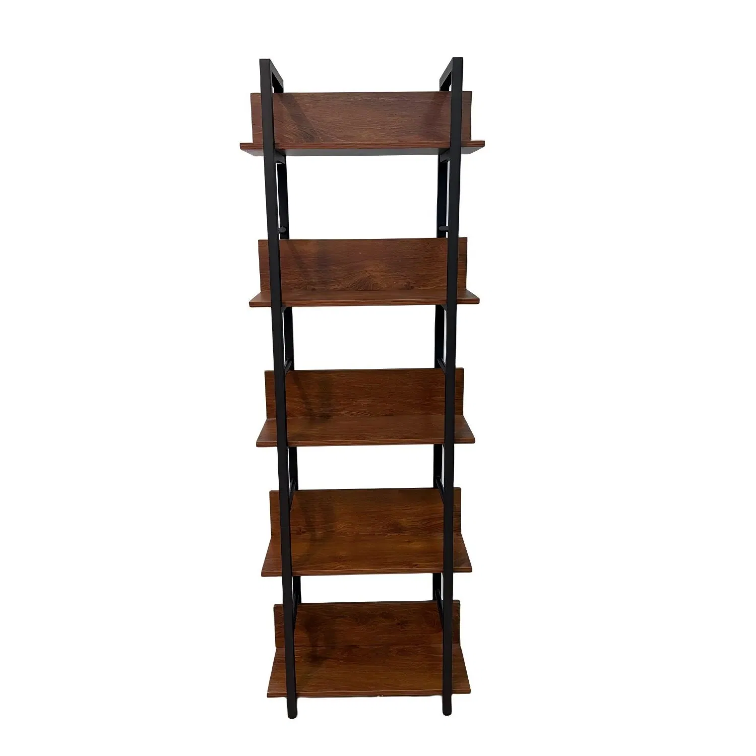 Multipurpose Wooden Magazine Rack with 5 Compartments for Reading Nook Library
