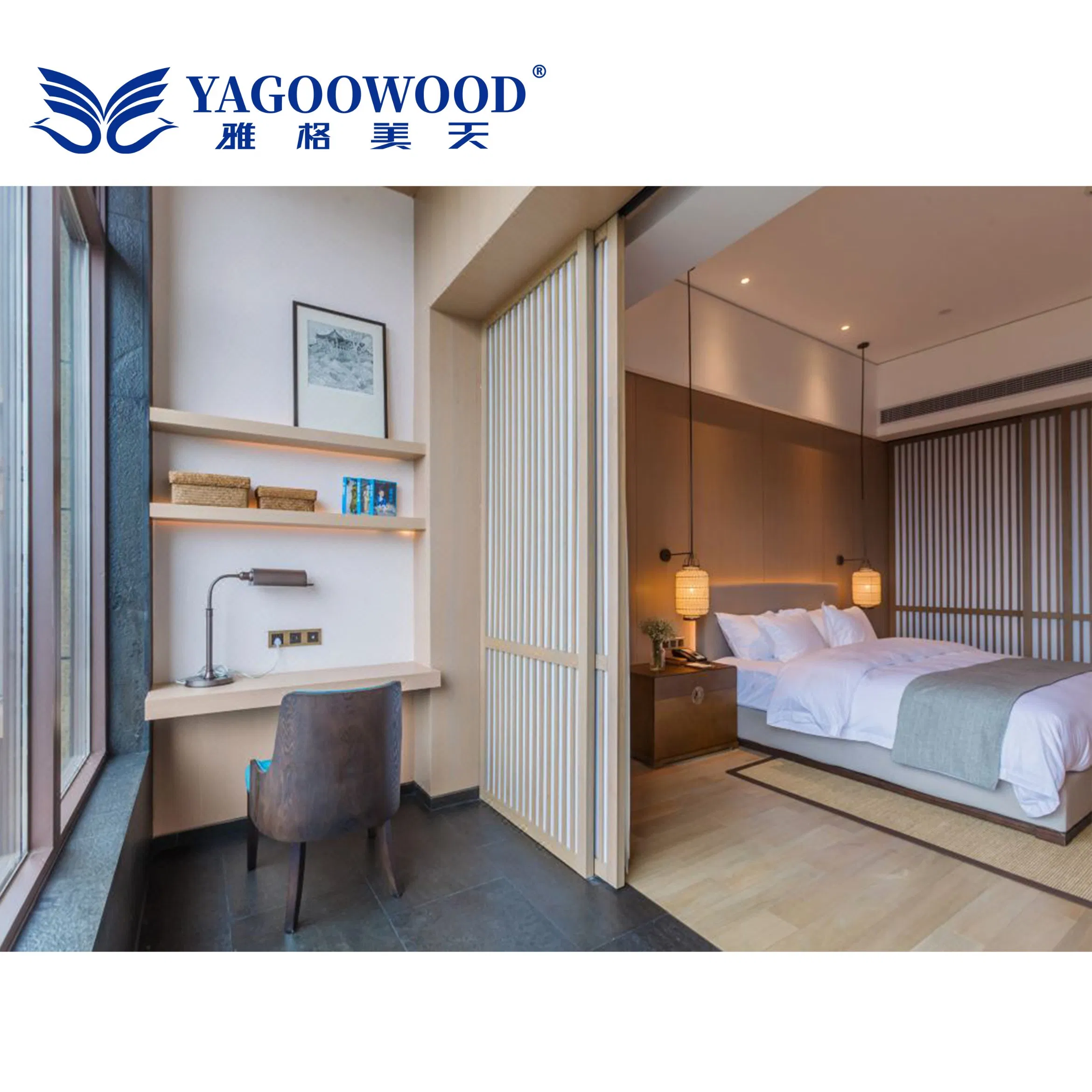 New Modern Luxury High End 5 Star Standard Resort Hotel Guest Room Furniture Set for Bedroom