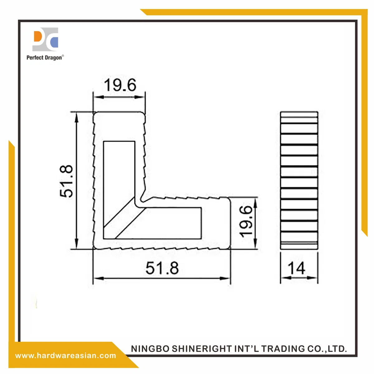 Middle East Joint Corner for Aluminum Profile