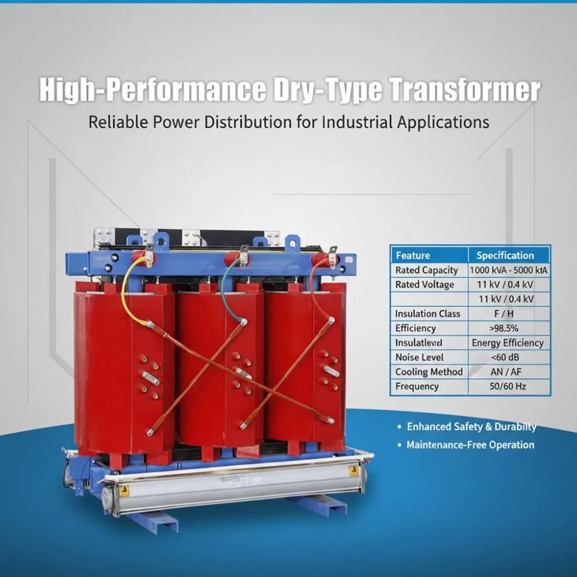 Eco-Friendly Pole Mounted Step-Down Current Three-Phase Dry-Type Transformer