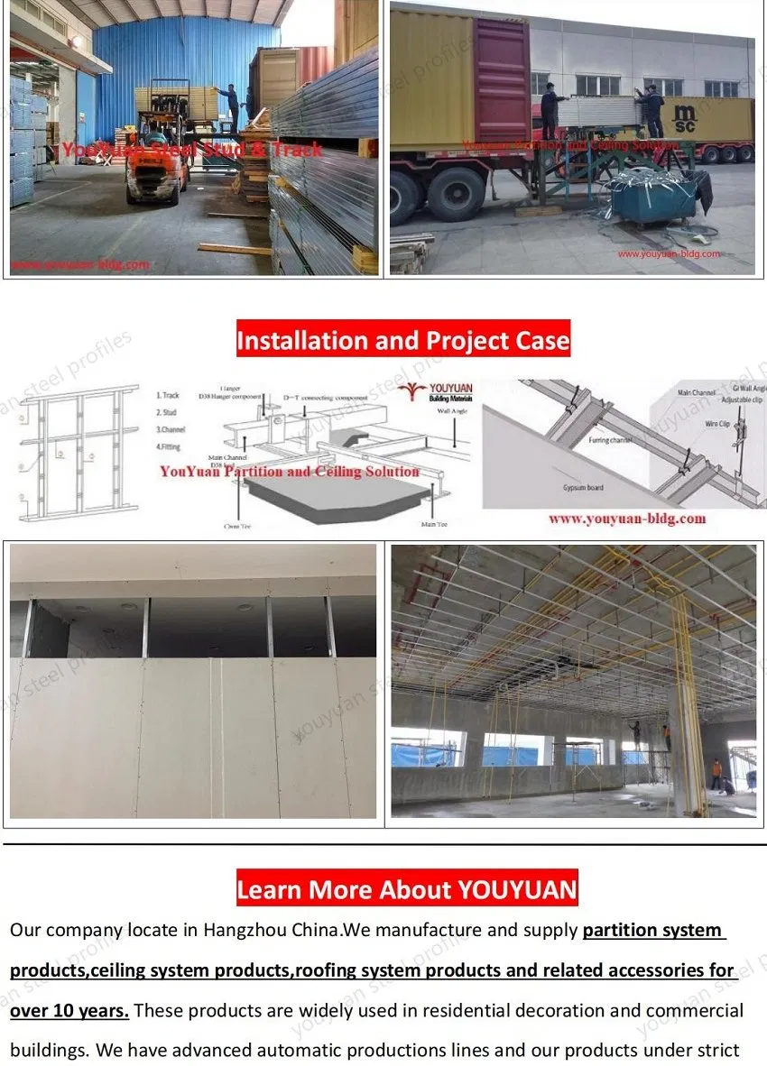 Galvanized Steel Ceiling Angle Wall Corner