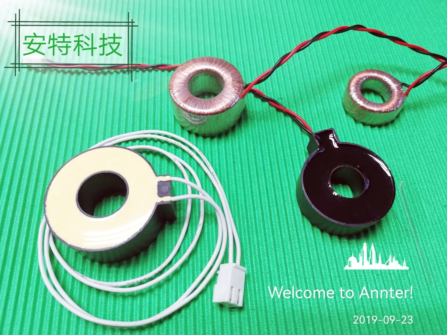 Zero-Phase Current Transformer with Ferrite Core, High Accuracy Sensor for Power Transducer 1: 100
