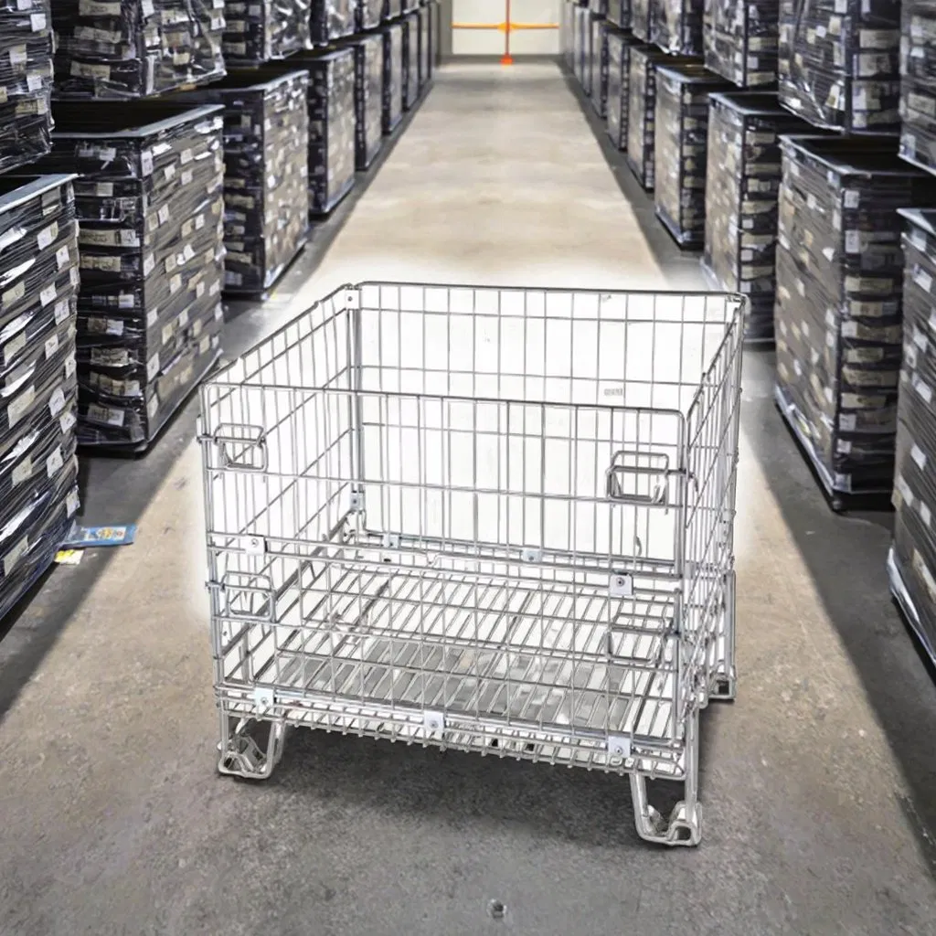 Stackable Wire Mesh Storage Box China Factory for Garage Organization