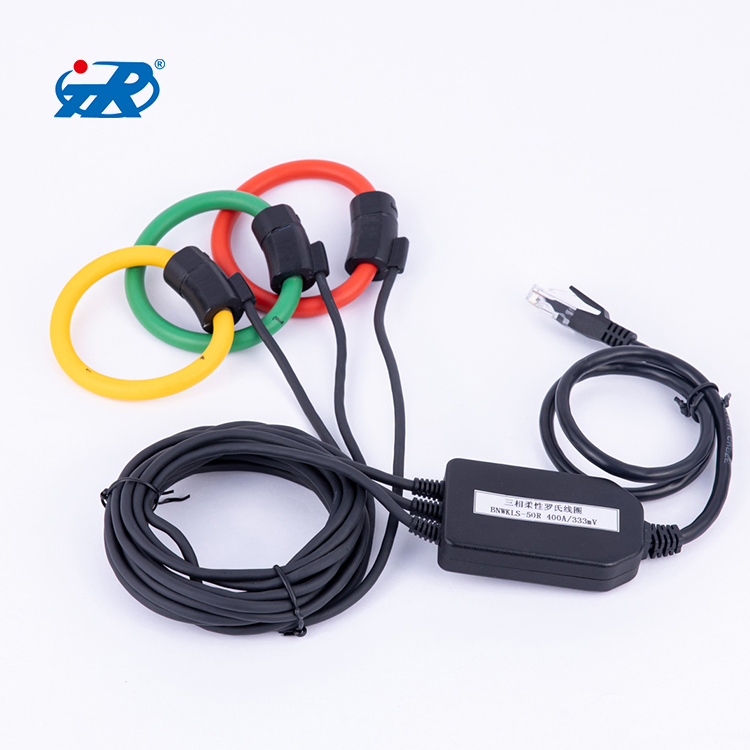 TR Open Close Three-Phase Flexible Rogowski Coil Current Transformer for High Current Instrument Measurement, 10~2000A