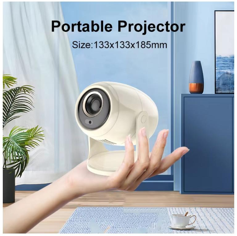 Smart Portable Projector Auto Focus Projector WiFi HD Mini Home Theater
