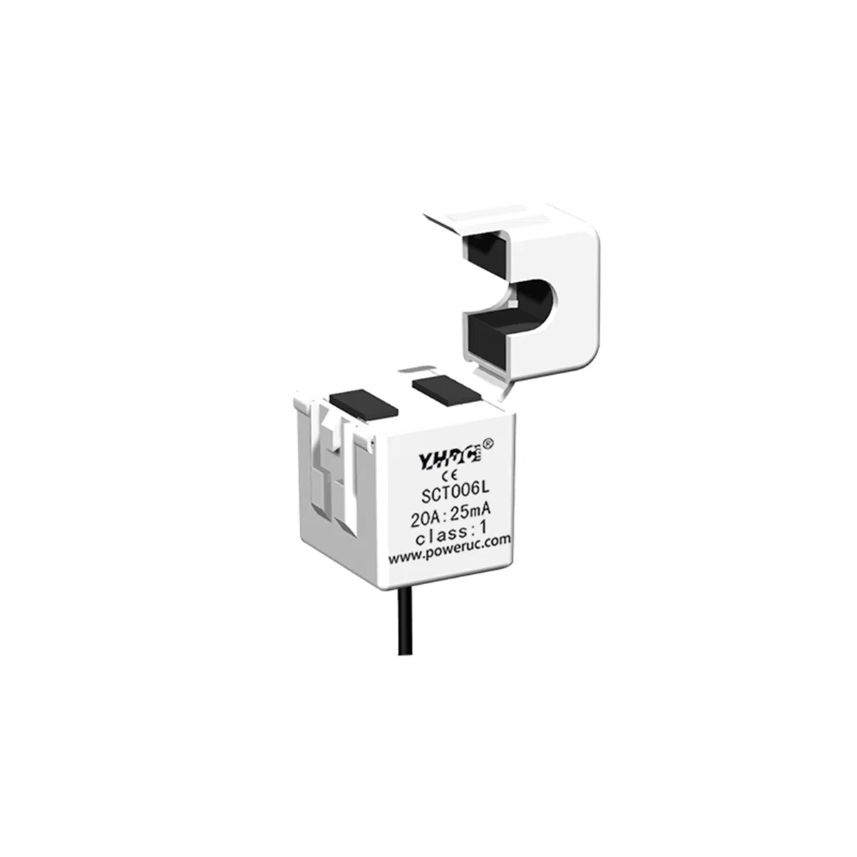 CE/RoHS Yhdc-Sct006L Clamp on CT Sensor Split Core Current Transformer 20A/25mA 800turns