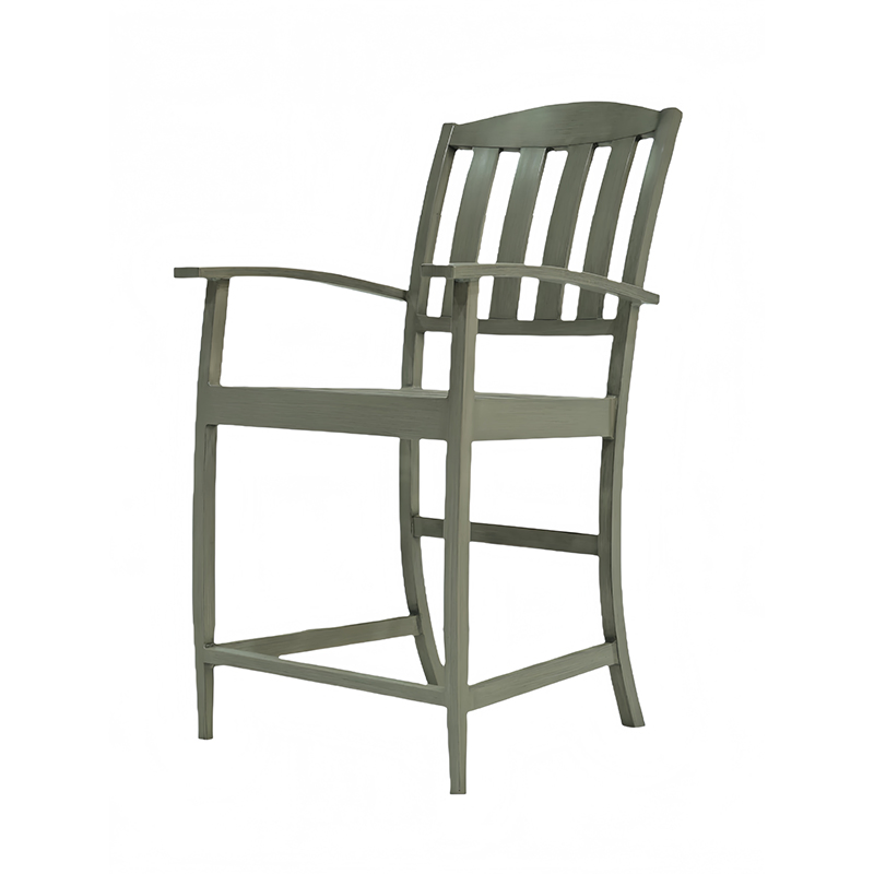 High Back Aluminum Outdoor Furniture Barstool for Outdoor Reading Nooks