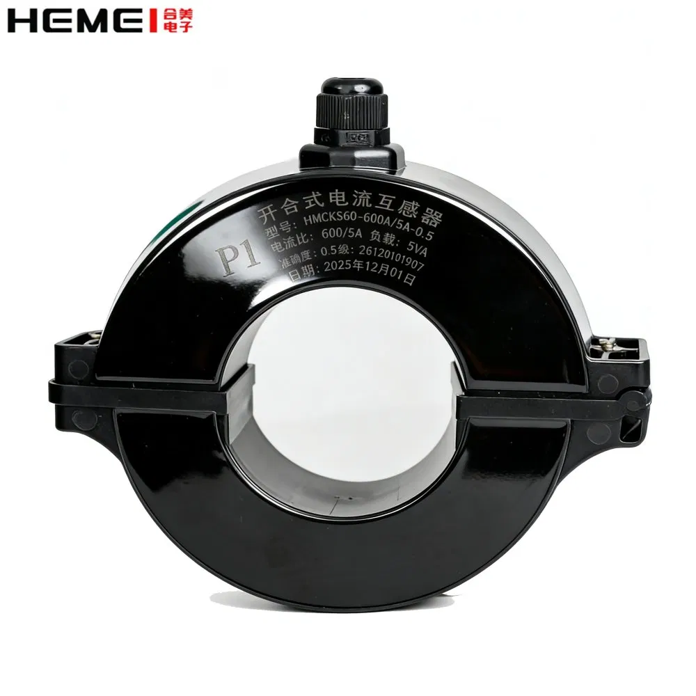 Solid Core CT Current Sensor Ring Permalloy Material Split Type Current Transformer