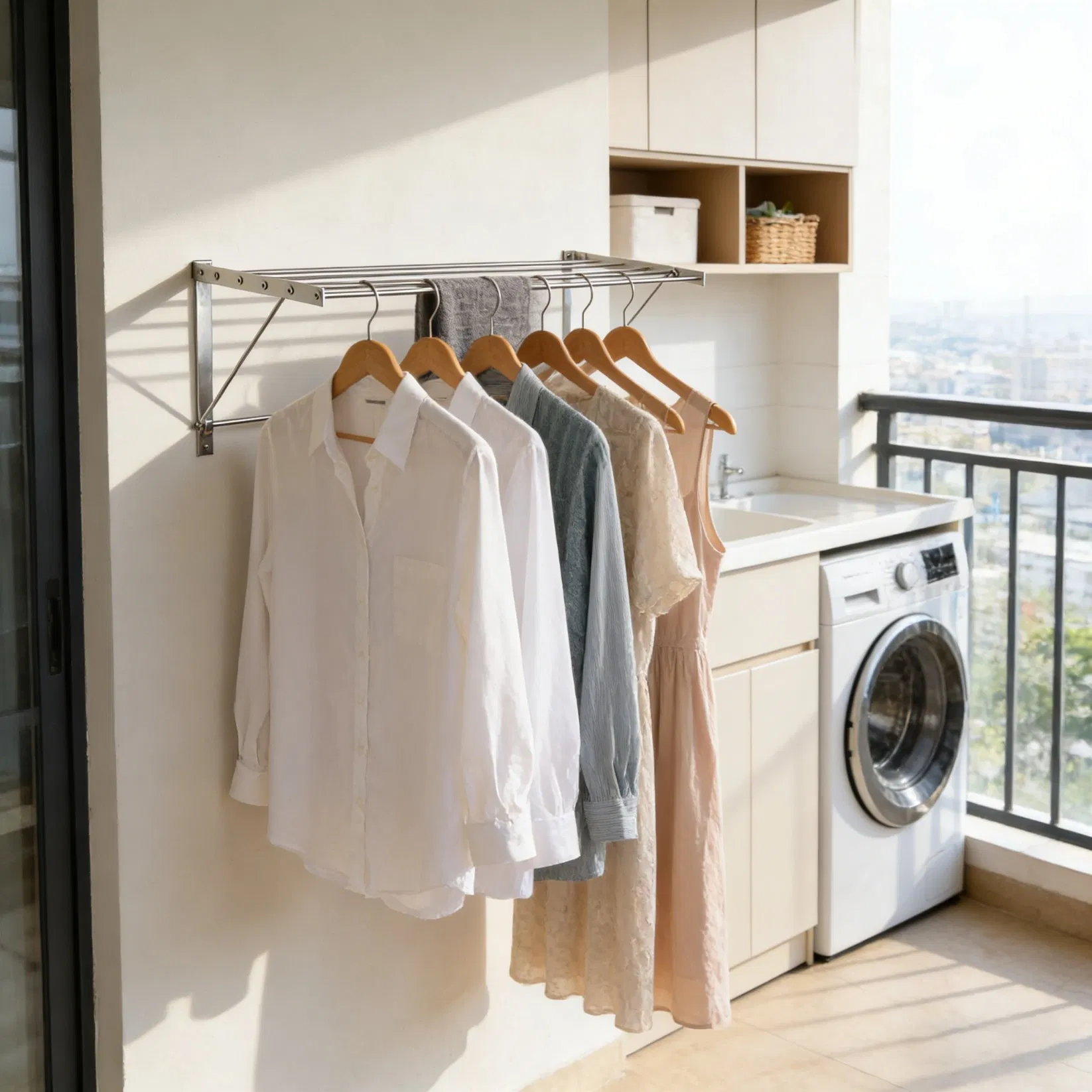 High Quality Stainless Steel Towel Shelf for Bathroom Organization