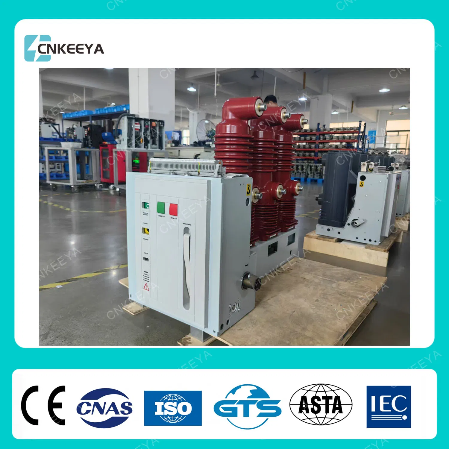 Cnkeeya Electric Type Normal Wooden Case Residual Current Vacuum Circuit Breaker