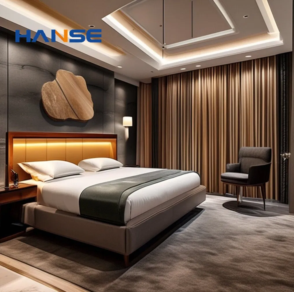 Custom Made Hotel Resort Bedroom Furniture Guest Room Furniture for 5 Stars Hotel