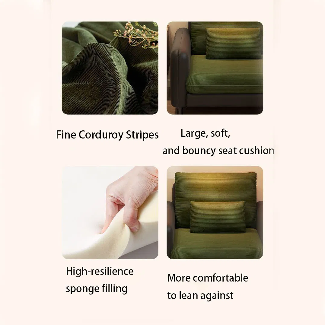 Sofa Accent Chair, 46" Reading Chair for Bedroom, White, All-Wood Reading Nook