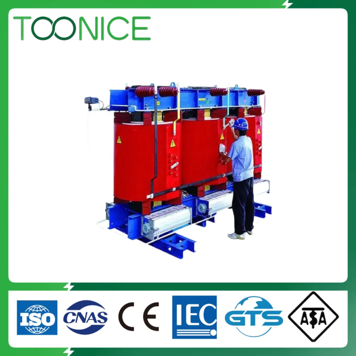 IEC Standards Electrical Power Distribution 30kVA-6300 kVA 3 Three Phase Epoxy Cast Resin Dry Type Manufacturer Voltage Transformer Price