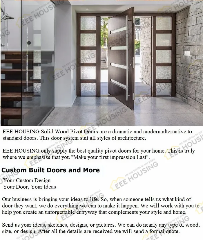 Solid Timber Pivot Door Design
