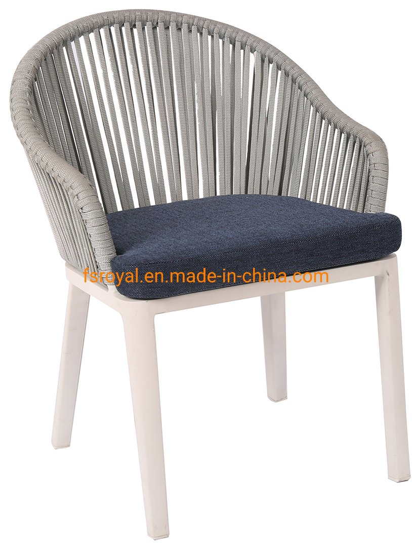 Outdoor Patio Garden Furniture Restaurant Rattan Chair Bistro Rope Weaving Dining Set