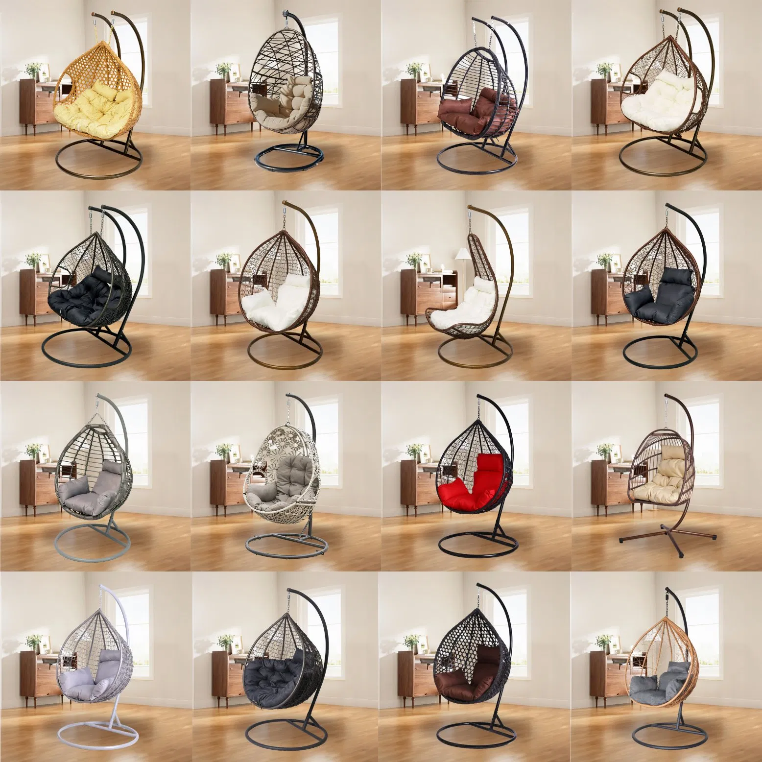 Outdoor Furniture Hammock Patio Swing Hanging Balcony Garden Rattan Egg Chair