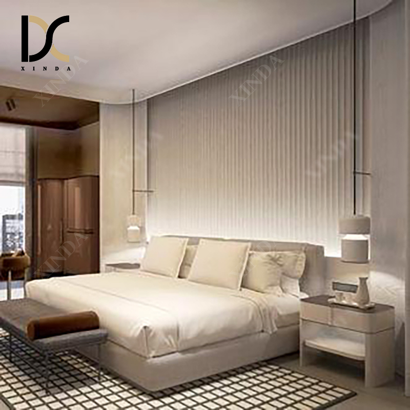 Durable Commercial Grade King Bed Guest Room Set Hotel Furniture