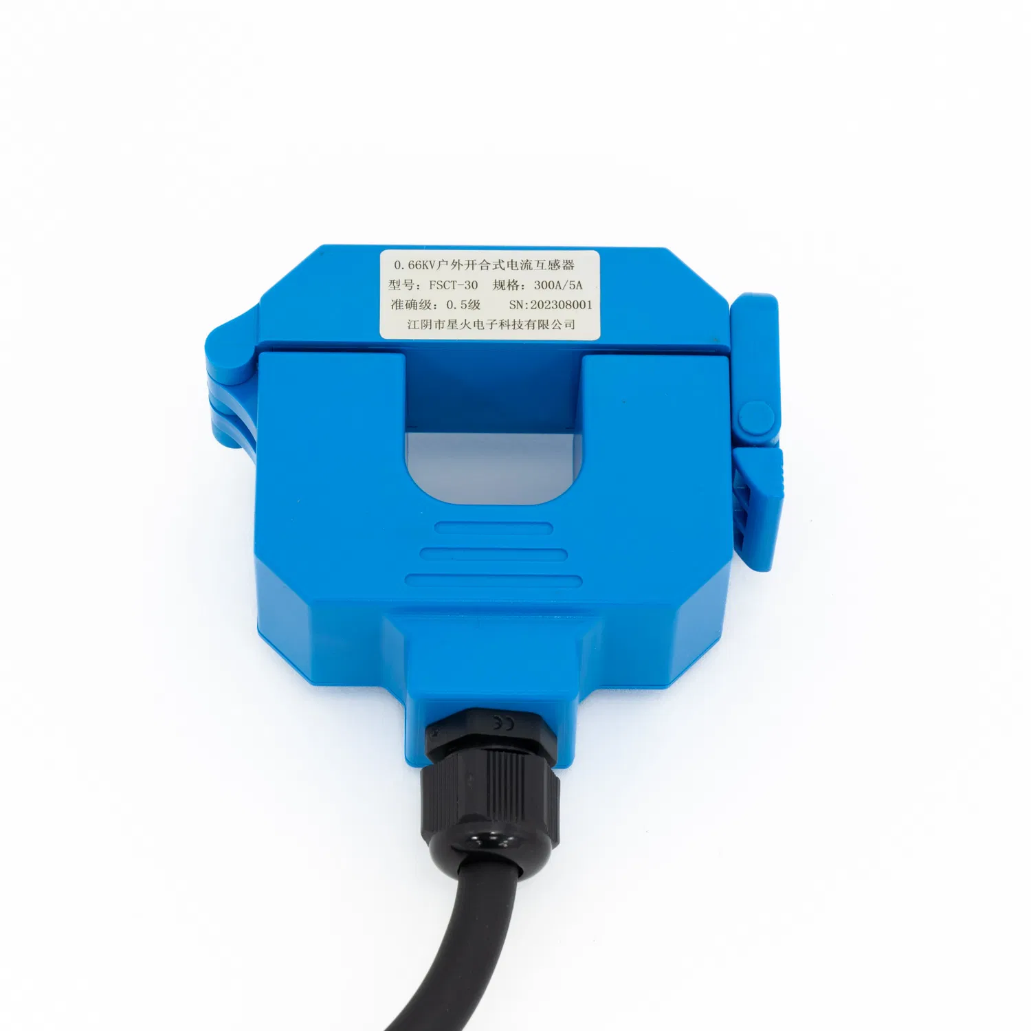 IP67 Xh-Fsct-T30-300/5A Outdoor Waterproof Split Core Cts Current Transformer 0.5% Accuracy 5va Clip on Type