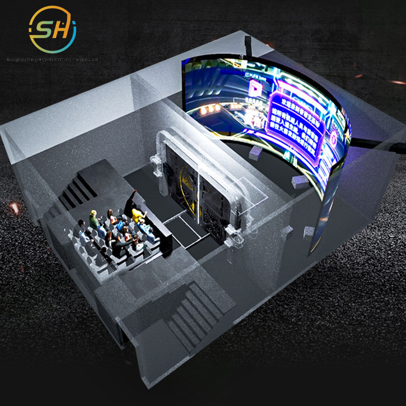 Naked-Eye 3D Ring Screen Flying Cinema 9d Immersive Cultural Tourism Scene Dome Track Dynamic Flying Cinema Theater Home-Theater