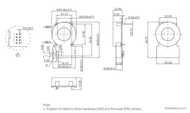 Heyi/Asct Type B Residual Current Sensors for Charging Pile System