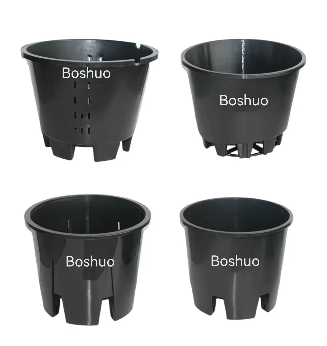 Nursery Pot 1 2 3 5 7 10 15 Gallon Gal 25L 30L 35L 40L 25 30 35 40 Liter Black Round Plastic Fabric Blueberry Plant Flower Planting Garden Cultivation Tree Pot