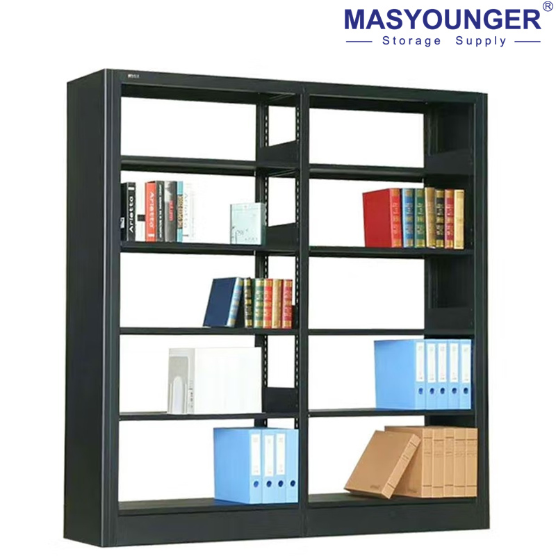 Stylish Double-Sided Metal Bookshelf for Cozy Reading Nooks