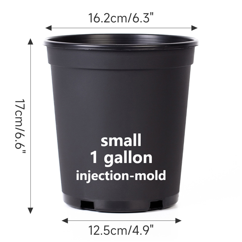 Wholesale Injection Plastic Nursery Pot Multiple Sizes Gallon Flower Planter