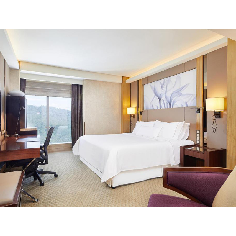 Custom Made Modern Hospitality Apartment Guest Room King Size Bed Bedroom Full Sets 5 Star Luxury Wooden Hotel Furniture