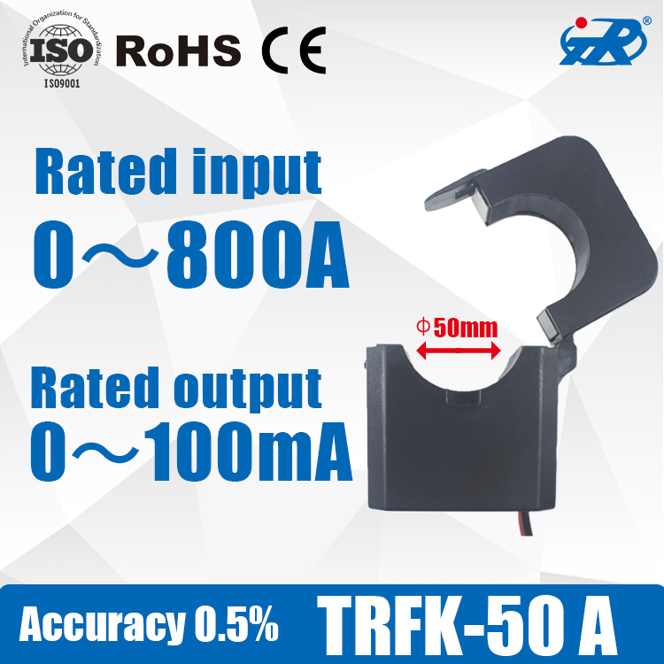 TR High Permeability Current Transformer Split Core Open Type CT AC 5A 2.5mA 200A 50mA 200A 0.1A 400A 0.1A 0~400A Current Transformer