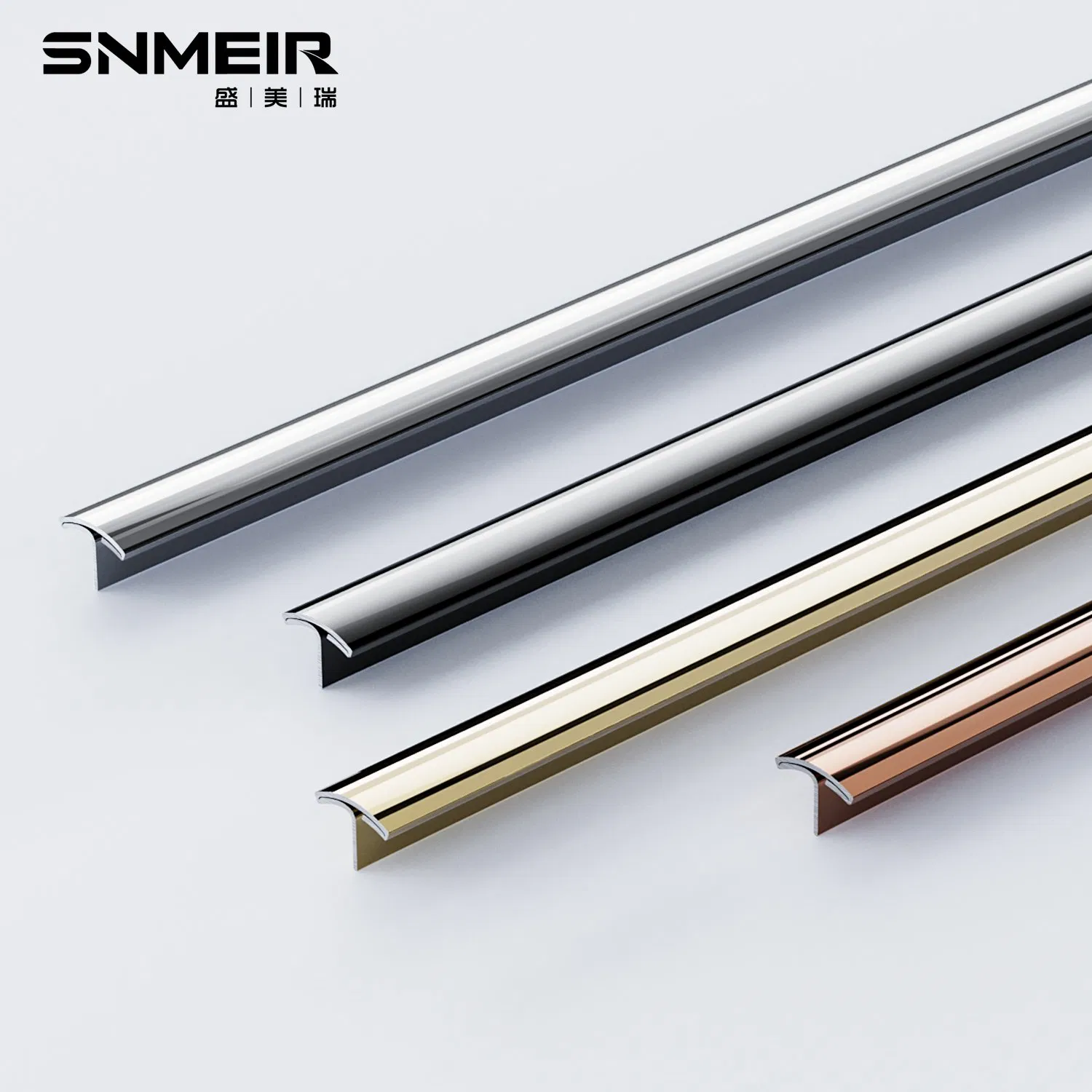 Premium Gold Stainless Steel Corner Trim for T-Profiles