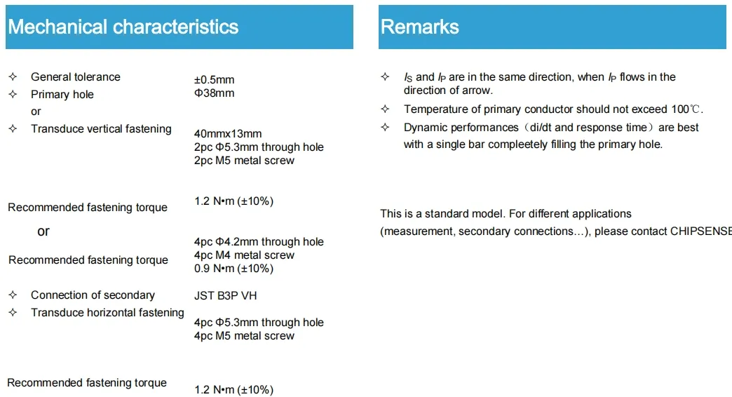 Product Parameters 3