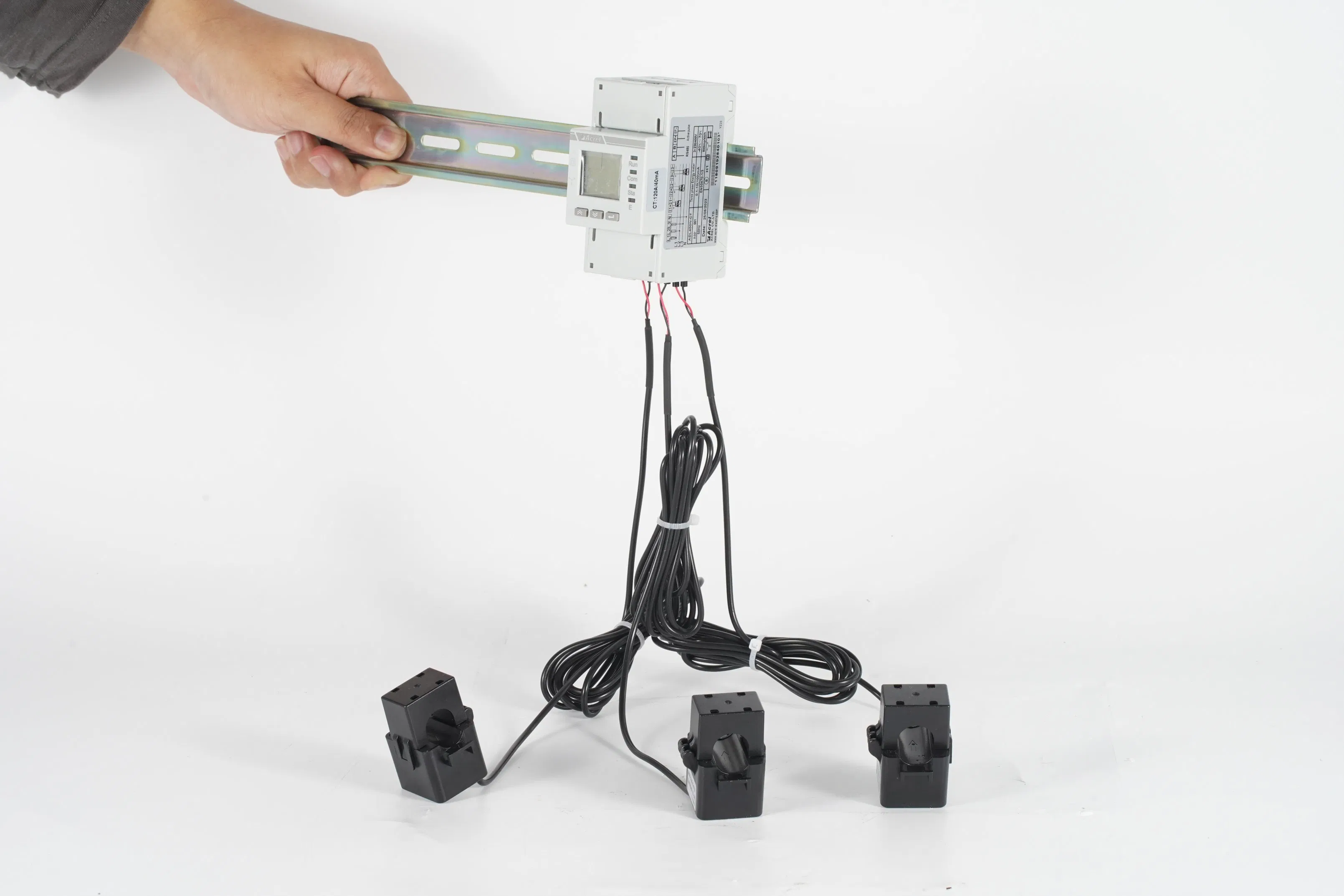 Acrel RS485 Modbus-RTU 3-Phase Energy Meter and 3 PCS 120A Split Core Current Transformer