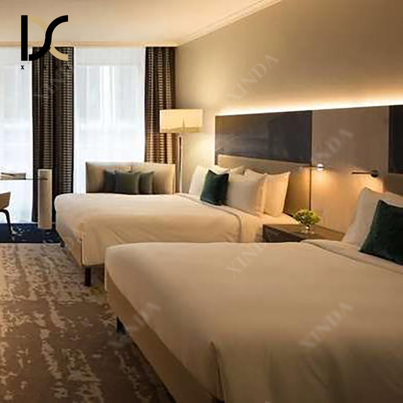 Durable Commercial Grade King Bed Guest Room Set Hotel Furniture