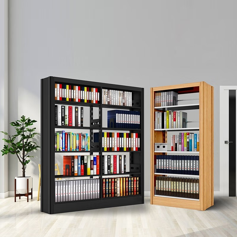 Stylish Double-Sided Metal Bookshelf for Cozy Reading Nooks