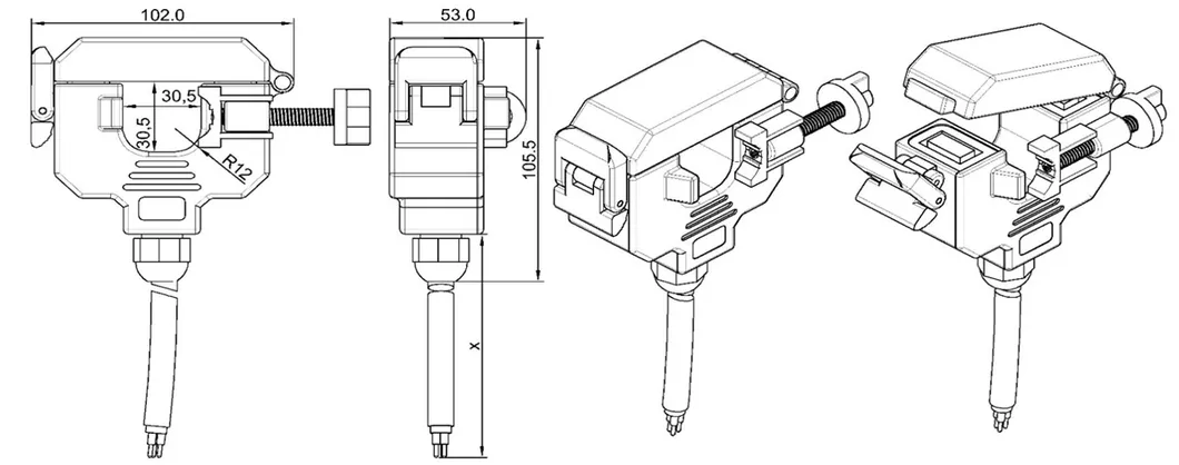 Outdoor Waterproof Split Core CT