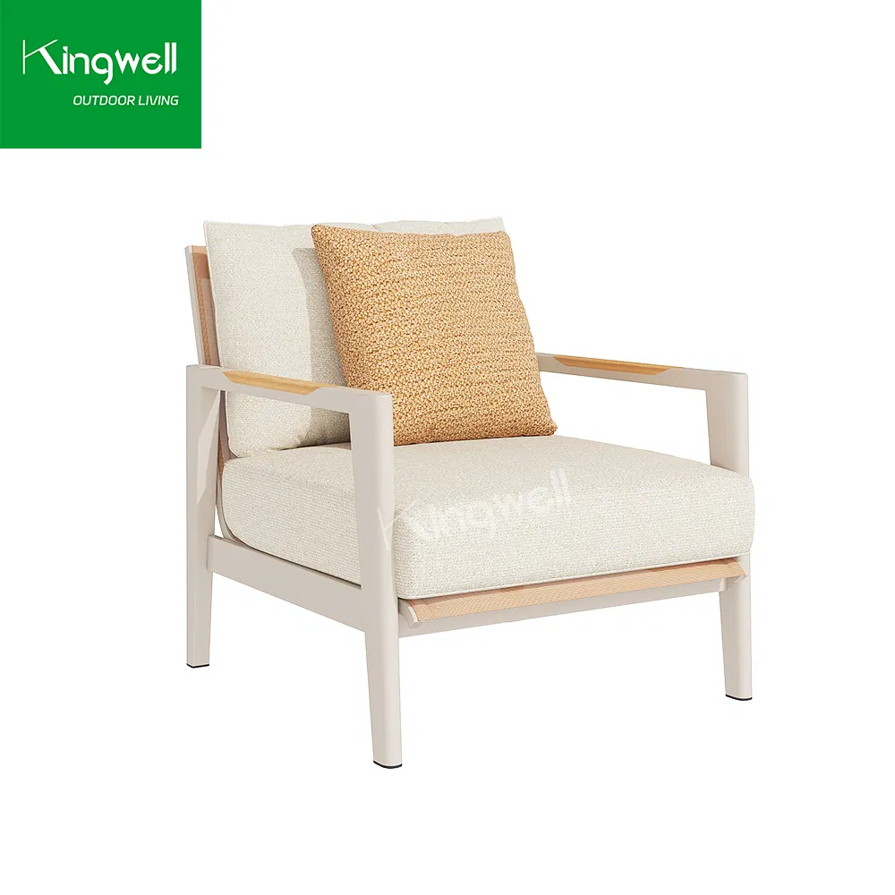 Patio Hotel Olifen Fabric Aluminum Waterproof Outdoor Sofa Set Garden Furniture for Project