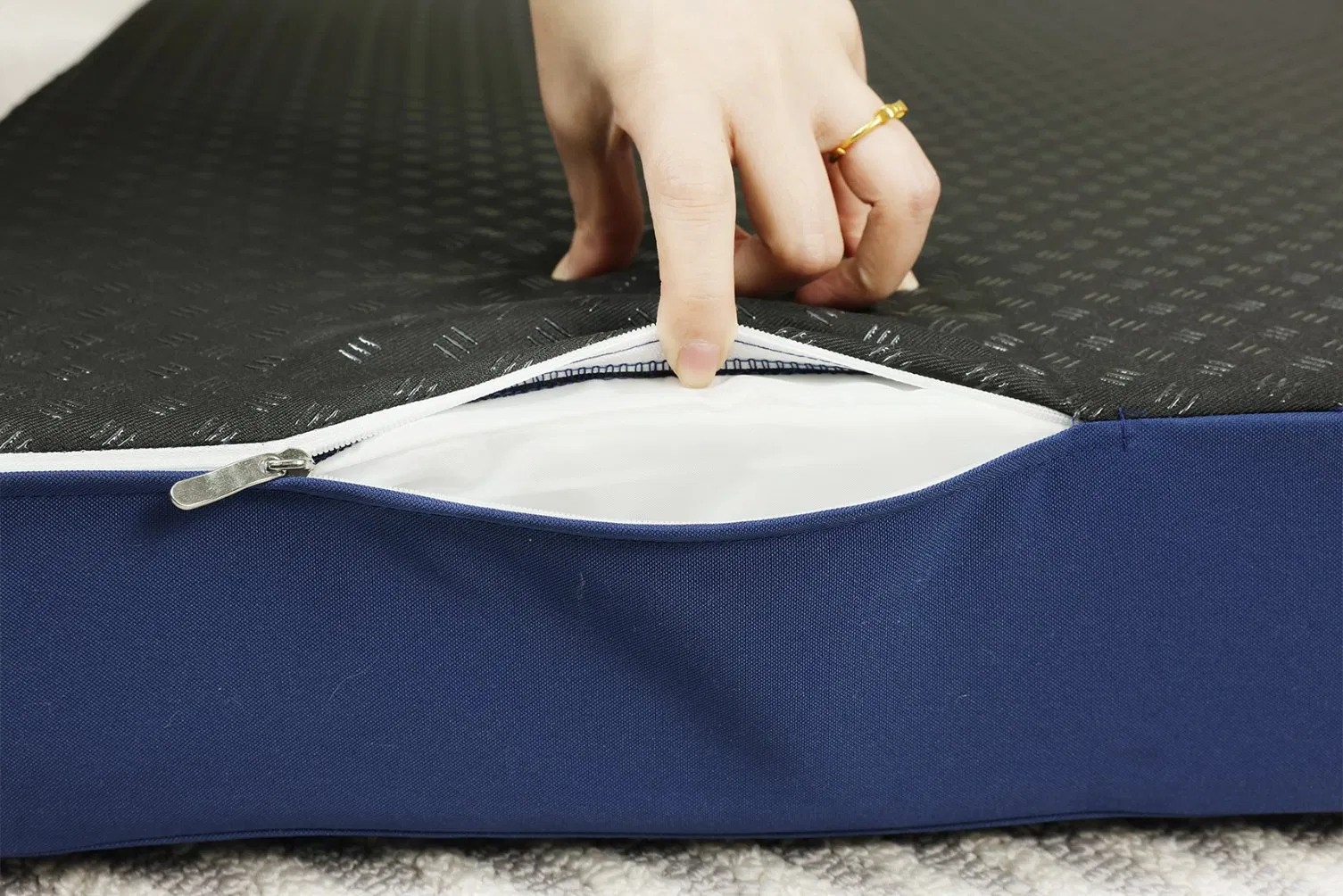 Waterproof Outdoor Chair Pad Couch Sectional Seat Cushion Durable Sofa Cushion Set with Backrest Pillow for Patio Furniture