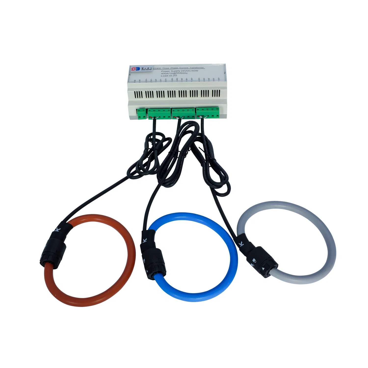 RS400 Three Phase 400/1A Rogowski Coil Current Transformer with 1A Output Flexible CT Rogowski