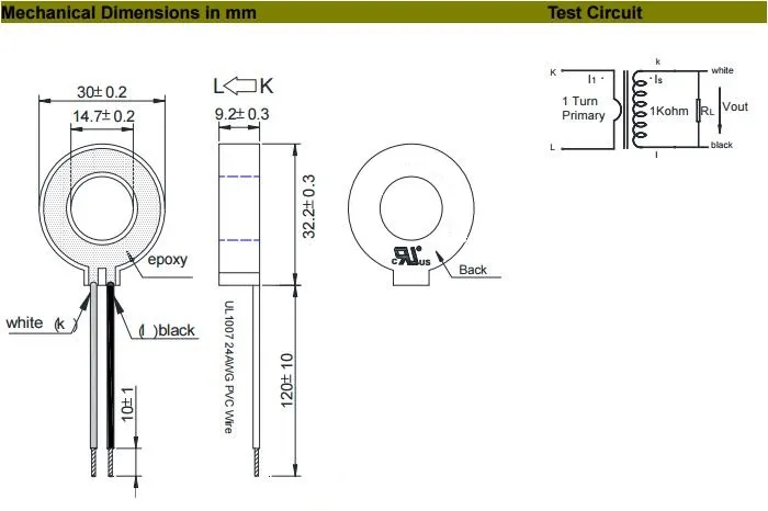 50A Mini Precision Current Transformer 1