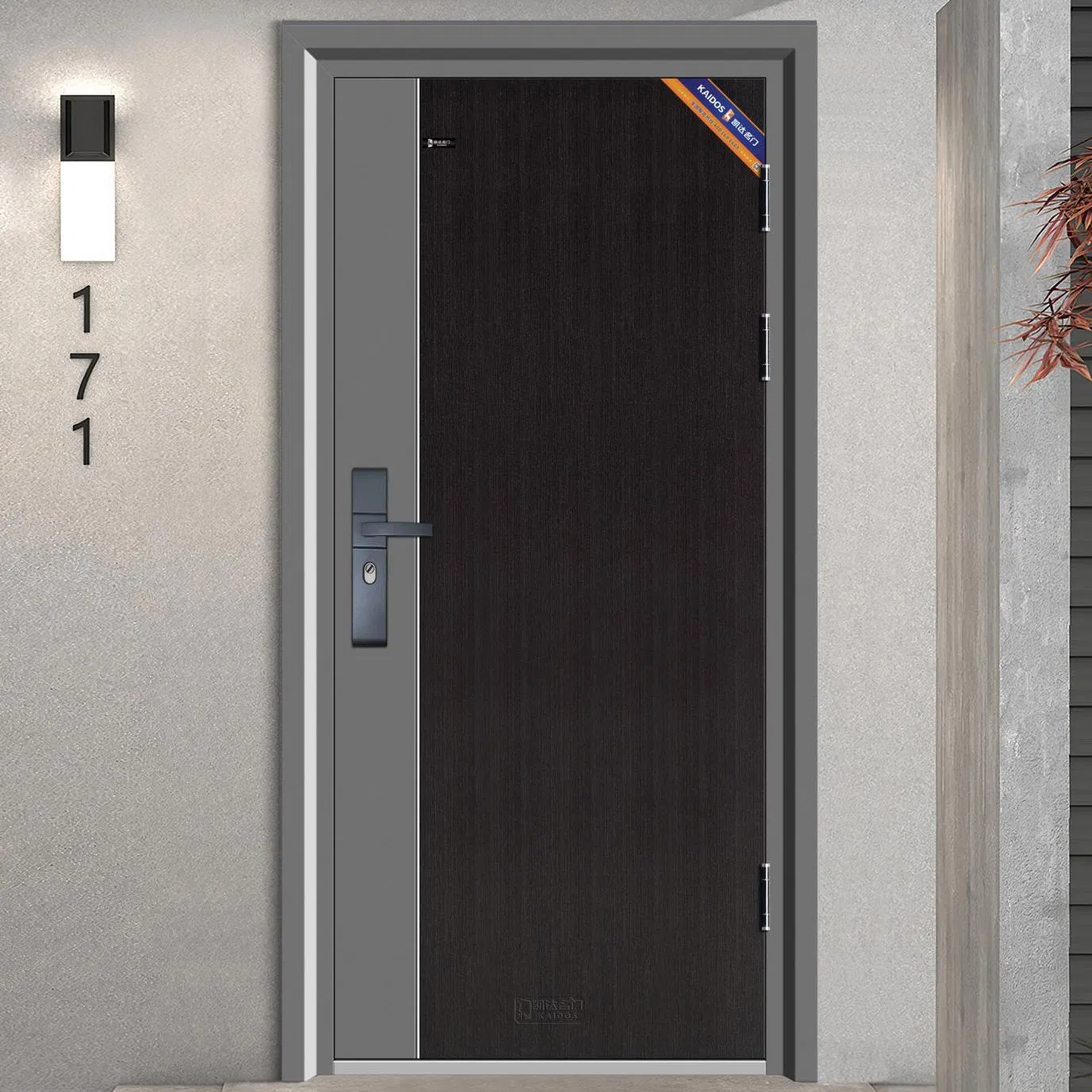 18. Modern Simple Security Entrance Modern Antitheft Turkey Exterior Metal Steel Door Stylish for Home Office Entryway