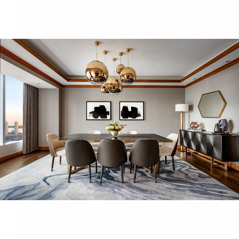 Custom Made Hotel Standard Bedroom Guest Room Suite Furniture for 5 Star Hotel