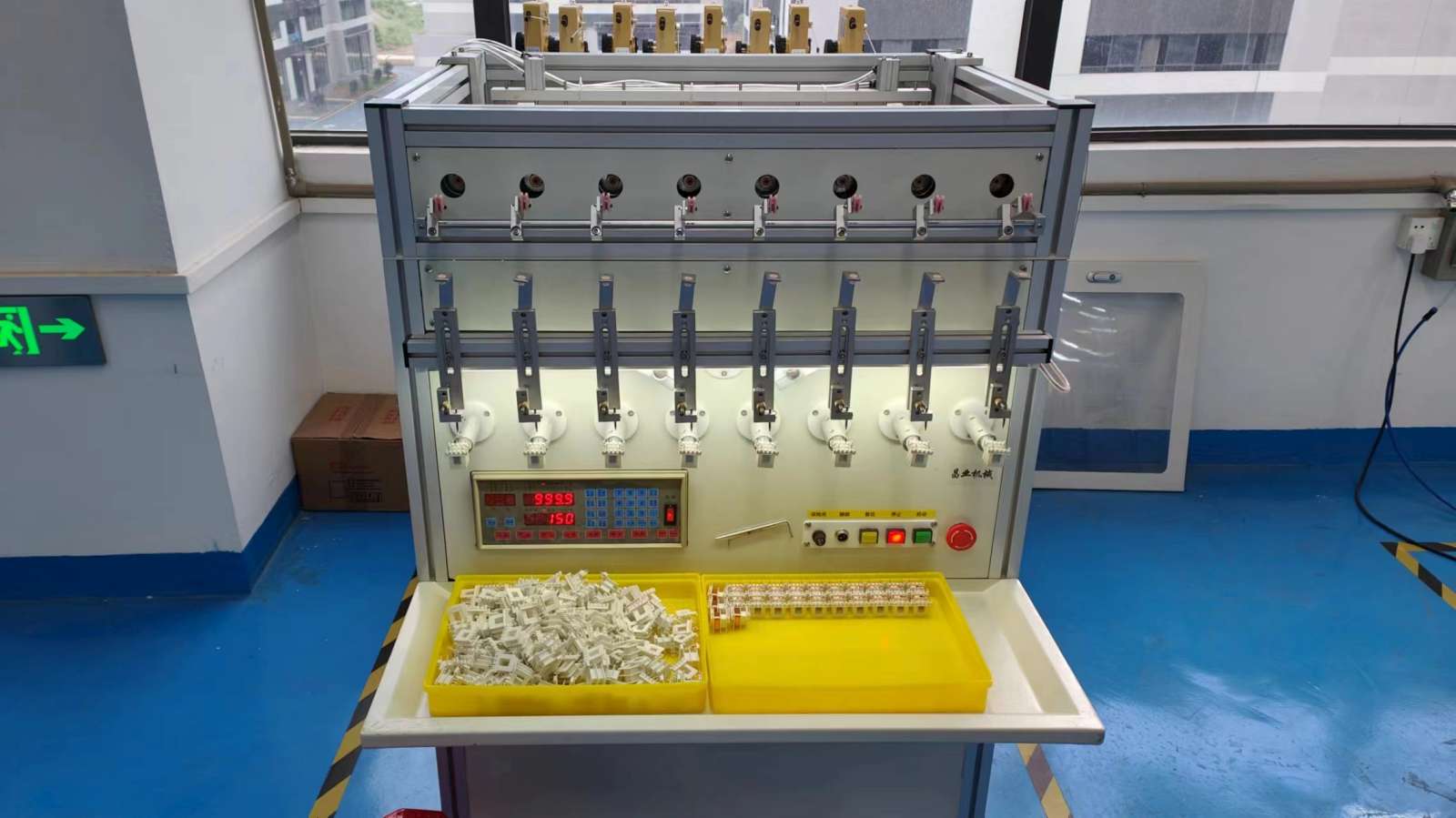 Eight axis winding machine for complex coil configurations