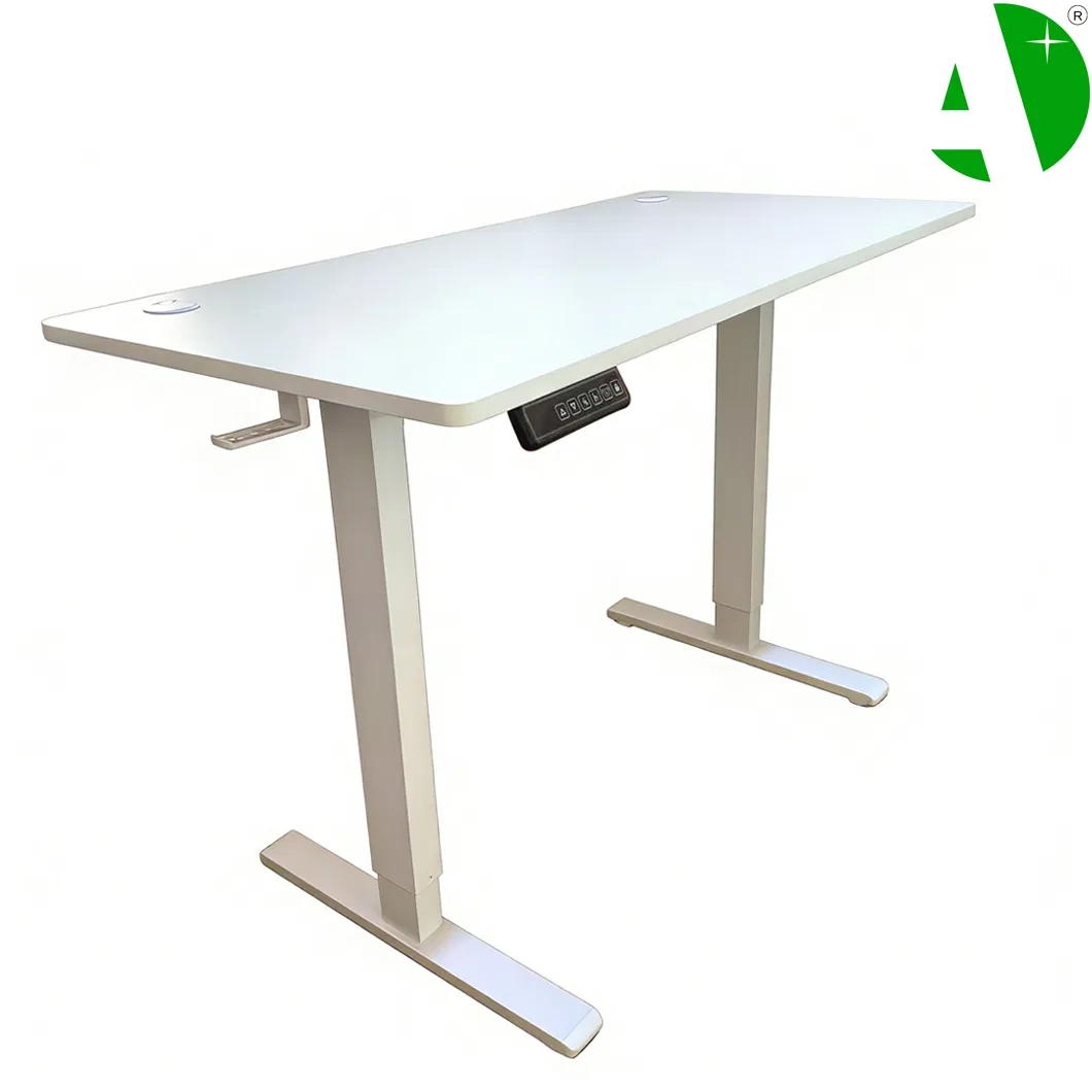 (AS-A2044WHE-1206(All White)) Computer Director Gaming Desk Mooden Table Home Office Furniture