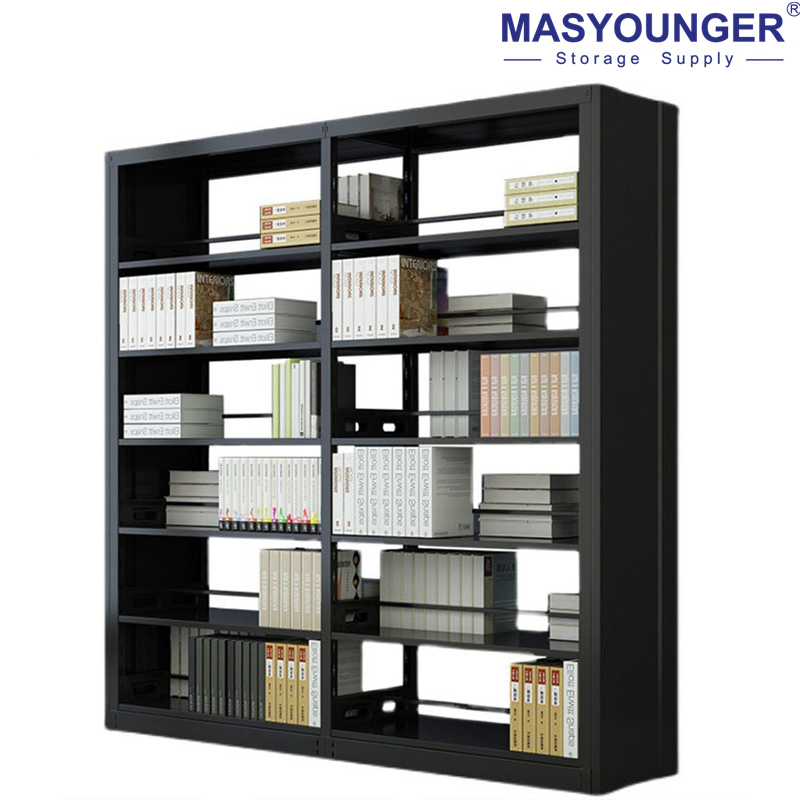 Stylish Double-Sided Metal Bookshelf for Cozy Reading Nooks