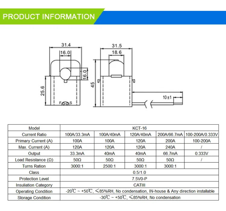 Split Core Current Transformer View 6